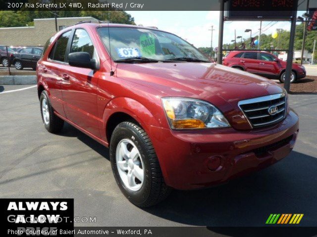 2007 Kia Sorento LX 4WD in Radiant Red