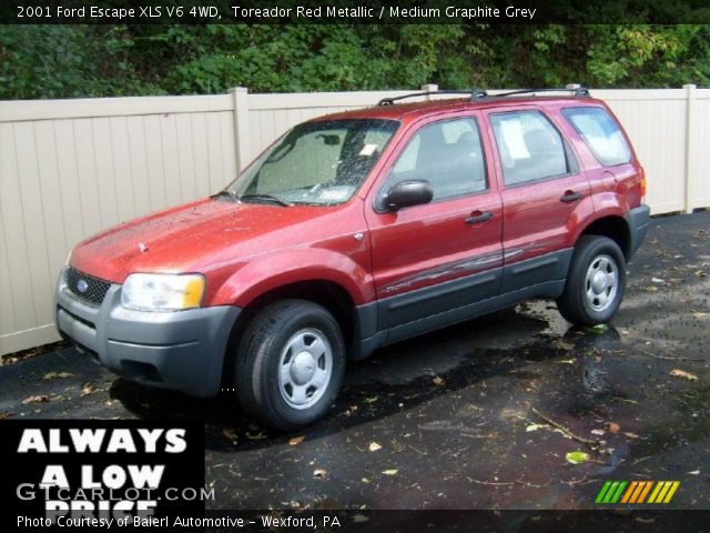 2001 Ford Escape XLS V6 4WD in Toreador Red Metallic