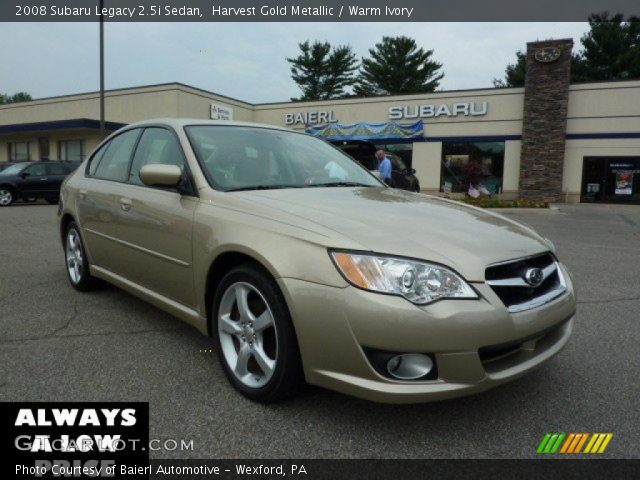 2008 Subaru Legacy 2.5i Sedan in Harvest Gold Metallic