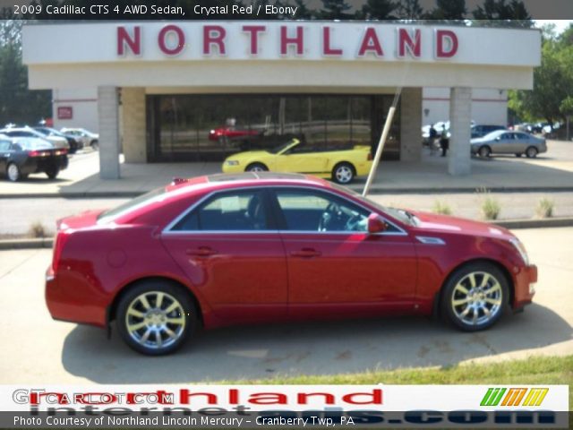 2009 Cadillac CTS 4 AWD Sedan in Crystal Red
