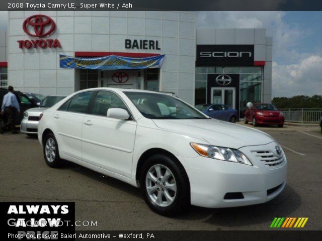 2008 Toyota Camry LE in Super White