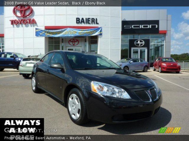 2008 Pontiac G6 Value Leader Sedan in Black