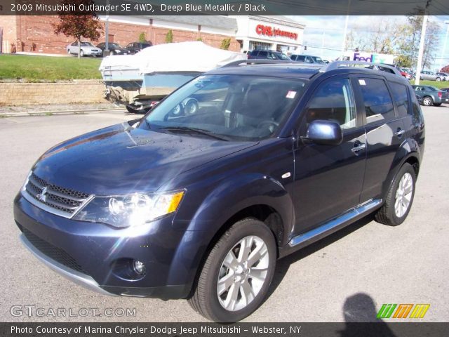 2009 Mitsubishi Outlander SE 4WD in Deep Blue Metallic