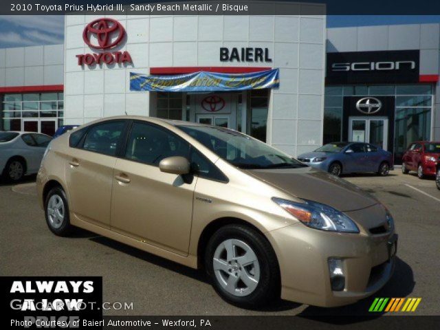2010 Toyota Prius Hybrid III in Sandy Beach Metallic
