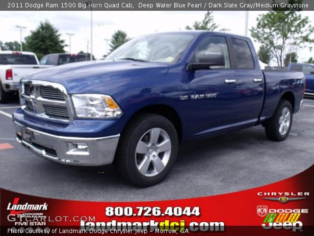 2011 Dodge Ram 1500 Big Horn Quad Cab in Deep Water Blue Pearl