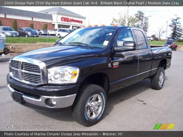 2009 Dodge Ram 2500 Big Horn Edition Quad Cab 4x4 in Brilliant Black Crystal Pearl