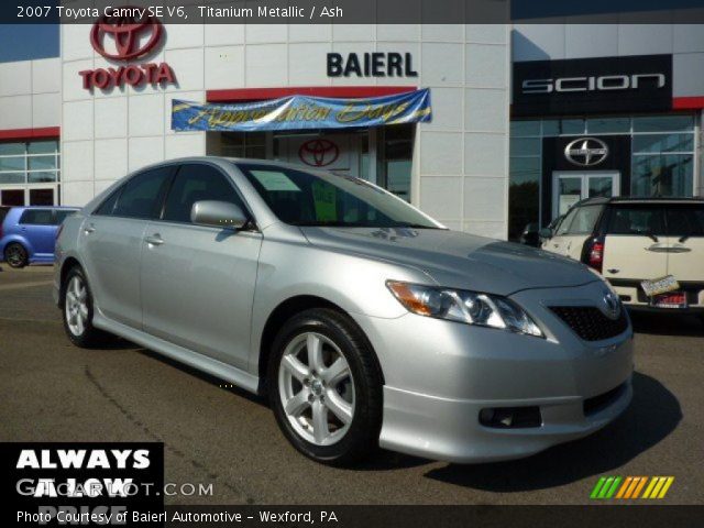 2007 Toyota Camry SE V6 in Titanium Metallic