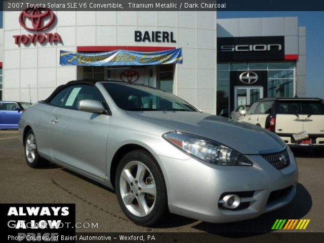 2007 Toyota Solara SLE V6 Convertible in Titanium Metallic