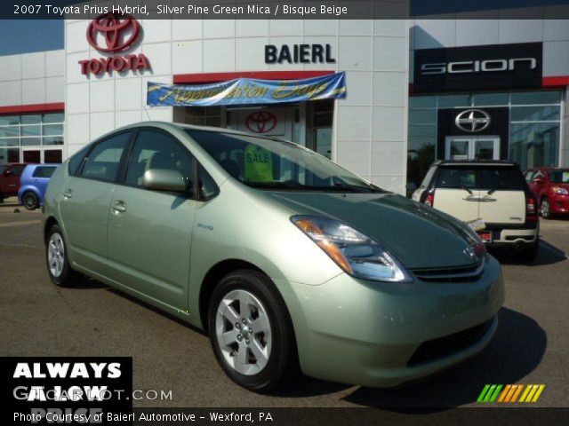 2007 Toyota Prius Hybrid in Silver Pine Green Mica