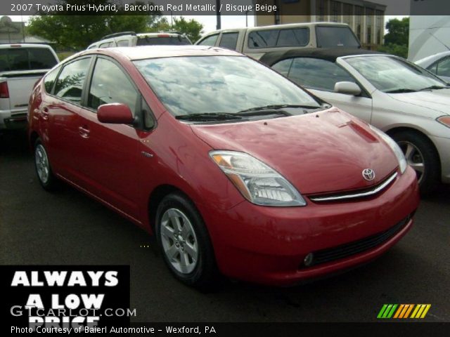 2007 Toyota Prius Hybrid in Barcelona Red Metallic