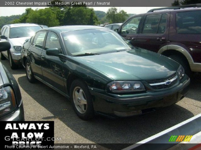 2002 Chevrolet Impala LS in Medium Green Pearl