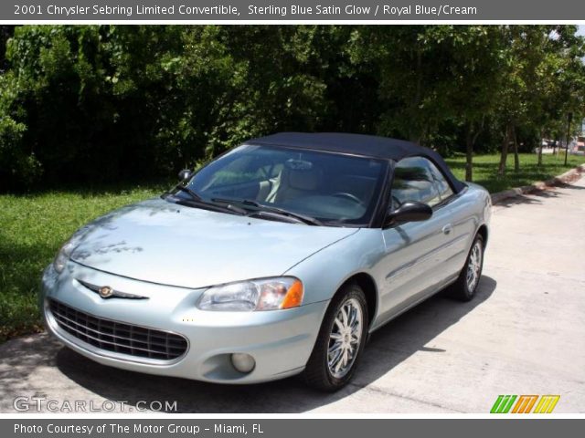 2001 Chrysler Sebring Limited Convertible in Sterling Blue Satin Glow