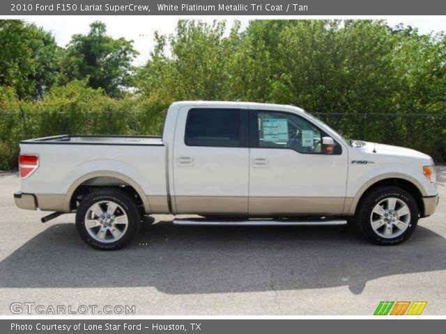 2010 Ford F150 Lariat SuperCrew in White Platinum Metallic Tri Coat