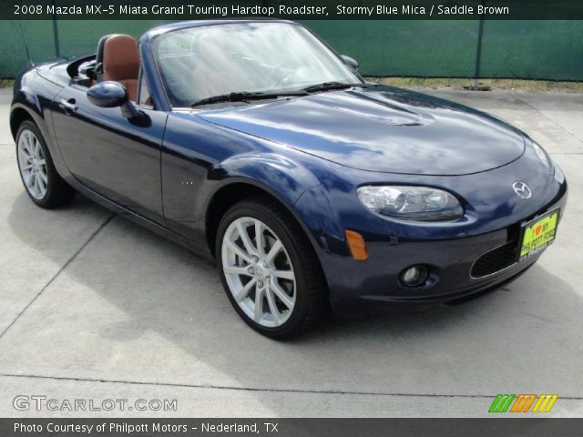 2008 Mazda MX-5 Miata Grand Touring Hardtop Roadster in Stormy Blue Mica