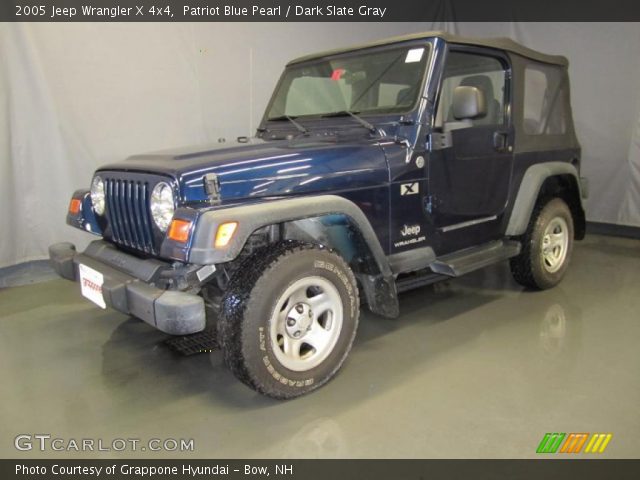 2005 Jeep Wrangler X 4x4 in Patriot Blue Pearl
