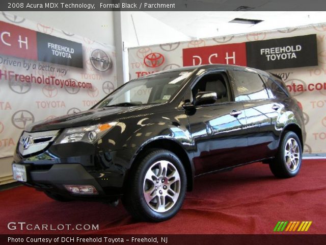 2008 Acura MDX Technology in Formal Black