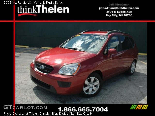 2008 Kia Rondo LX in Volcanic Red