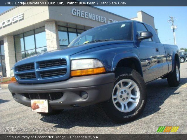 2003 Dodge Dakota SXT Club Cab in Patriot Blue Pearl