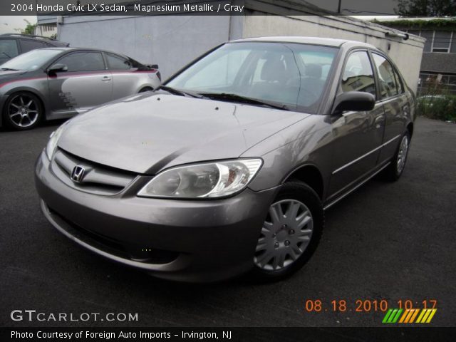 2004 Honda Civic LX Sedan in Magnesium Metallic