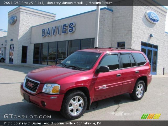 2004 GMC Envoy SLE 4x4 in Monterey Maroon Metallic