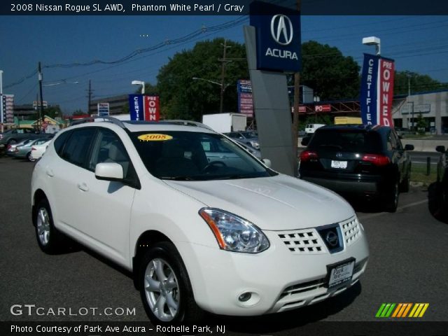 2008 Nissan Rogue SL AWD in Phantom White Pearl