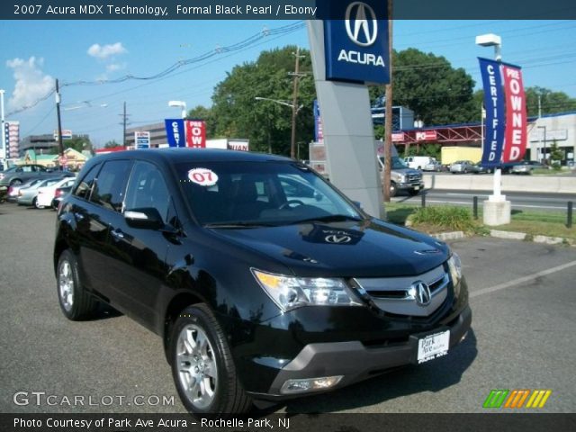 2007 Acura MDX Technology in Formal Black Pearl