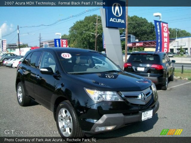 2007 Acura MDX Technology in Formal Black Pearl