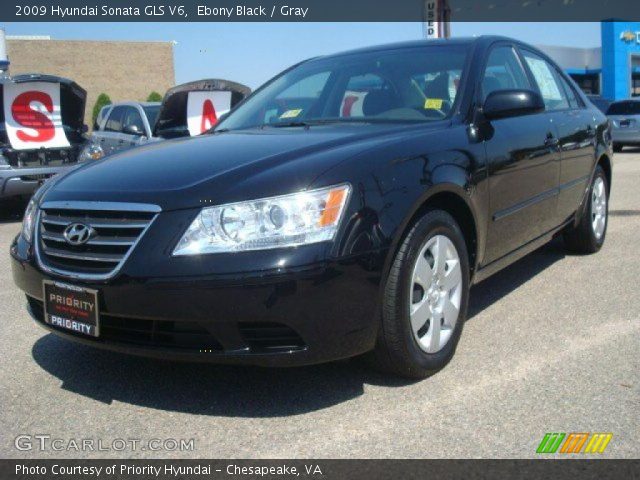 2009 Hyundai Sonata GLS V6 in Ebony Black