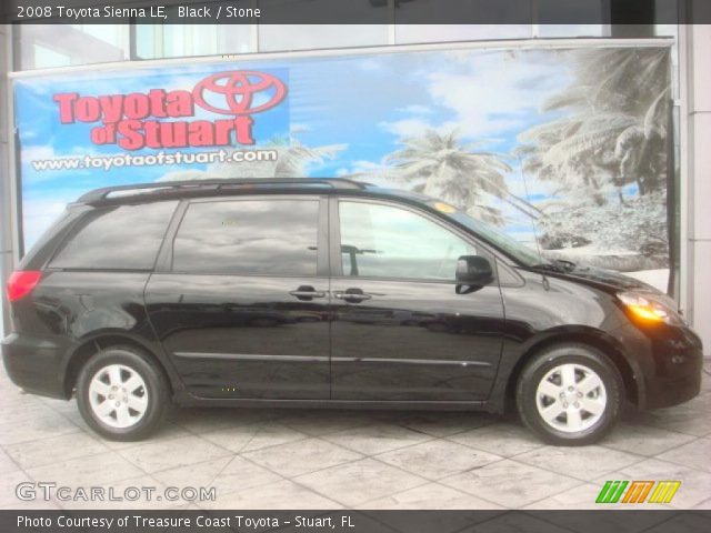 2008 Toyota Sienna LE in Black