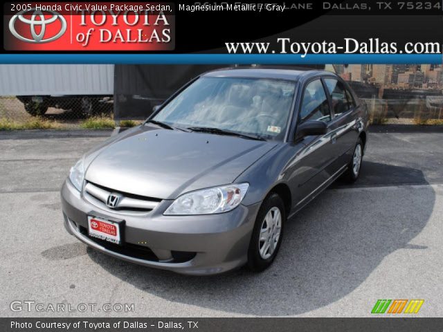2005 Honda Civic Value Package Sedan in Magnesium Metallic