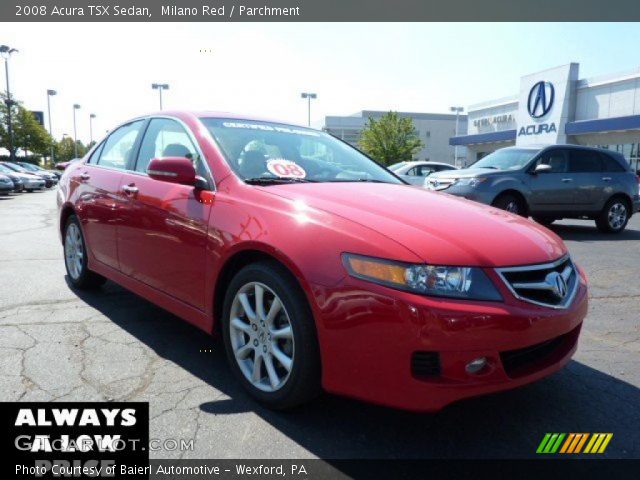 2008 Acura TSX Sedan in Milano Red