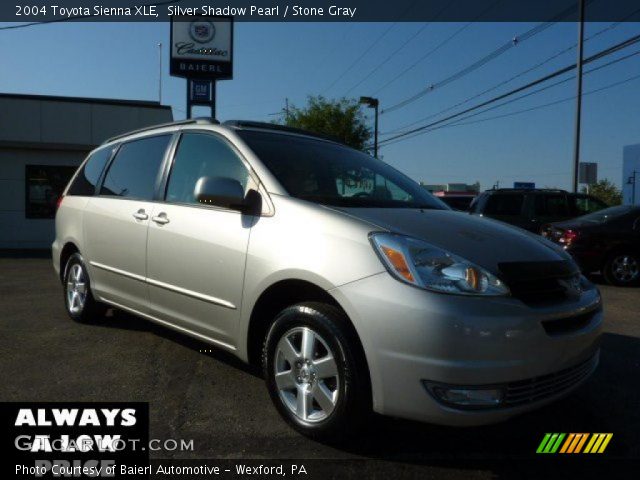 2004 Toyota Sienna XLE in Silver Shadow Pearl