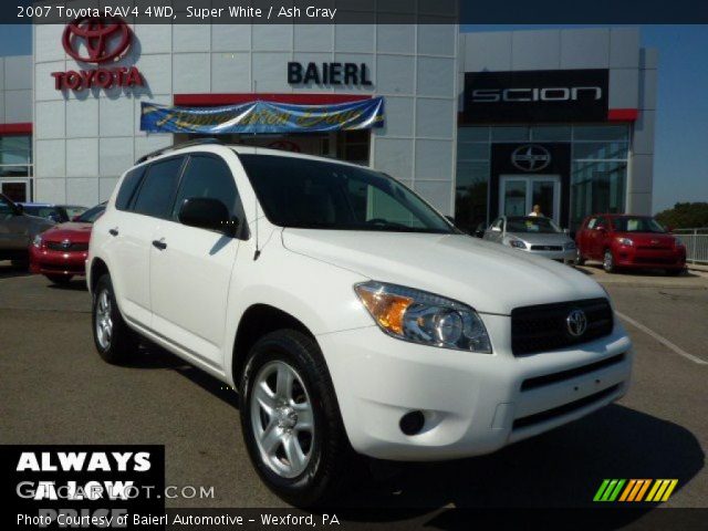 2007 Toyota RAV4 4WD in Super White