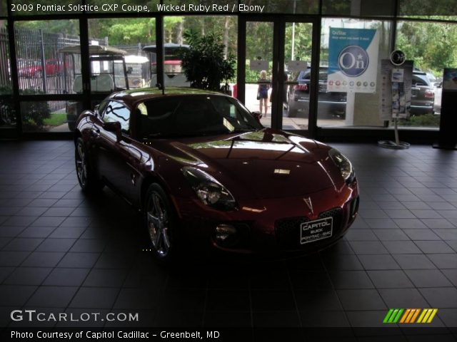 2009 Pontiac Solstice GXP Coupe in Wicked Ruby Red