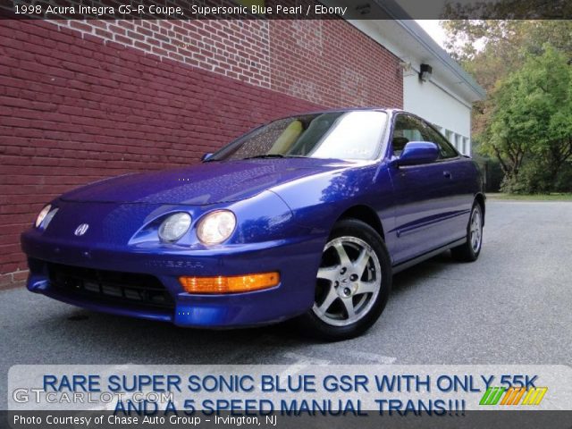 1998 Acura Integra GS-R Coupe in Supersonic Blue Pearl