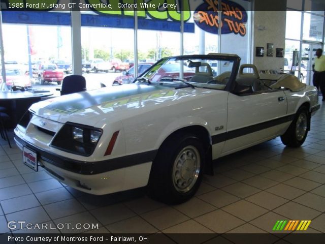 1985 Ford Mustang GT Convertible in Oxford White