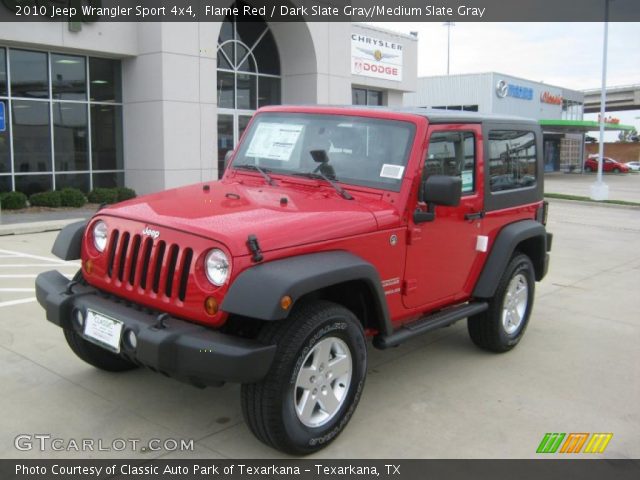 2010 Jeep Wrangler Sport 4x4 in Flame Red