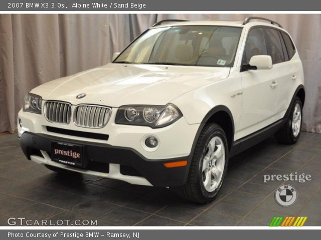 2007 BMW X3 3.0si in Alpine White