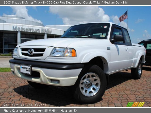 2003 Mazda B-Series Truck B4000 Cab Plus Dual Sport in Classic White