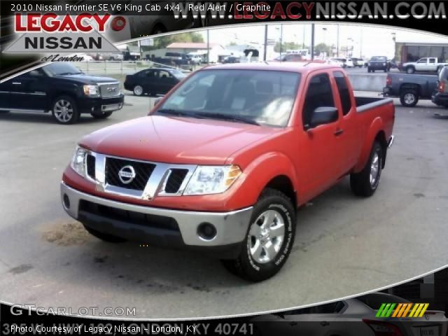 2010 Nissan Frontier SE V6 King Cab 4x4 in Red Alert