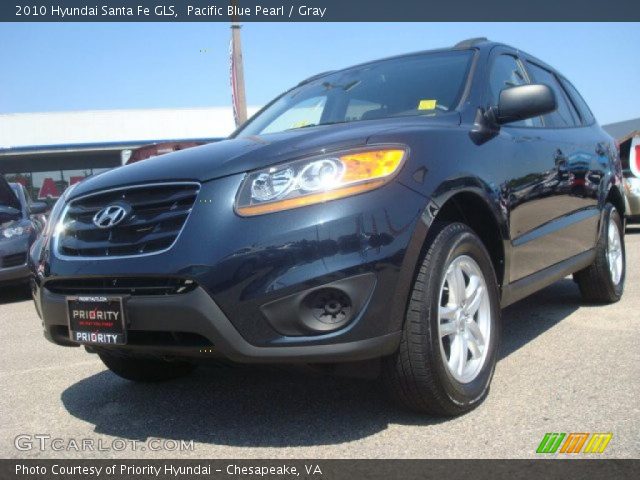 2010 Hyundai Santa Fe GLS in Pacific Blue Pearl