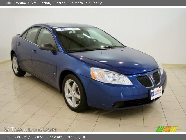2007 Pontiac G6 V6 Sedan in Electric Blue Metallic
