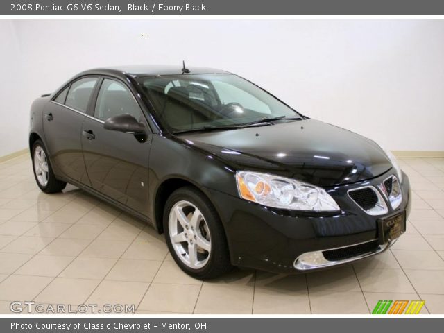 2008 Pontiac G6 V6 Sedan in Black