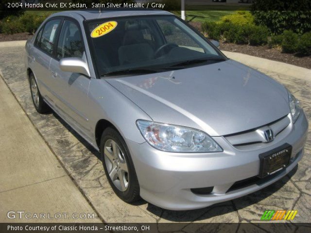2004 Honda Civic EX Sedan in Satin Silver Metallic