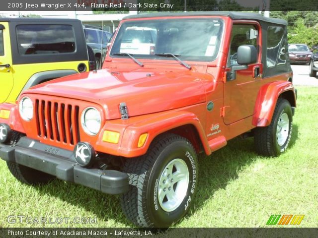 2005 Jeep Wrangler X 4x4 in Flame Red