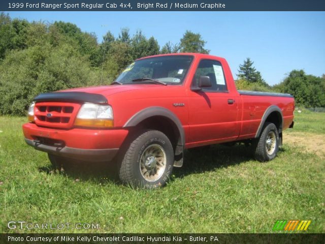 1999 Ford Ranger Sport Regular Cab 4x4 in Bright Red