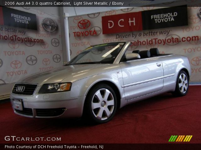 2006 Audi A4 3.0 quattro Cabriolet in Light Silver Metallic