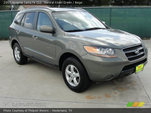 2007 Hyundai Santa Fe GLS in Natural Khaki Green
