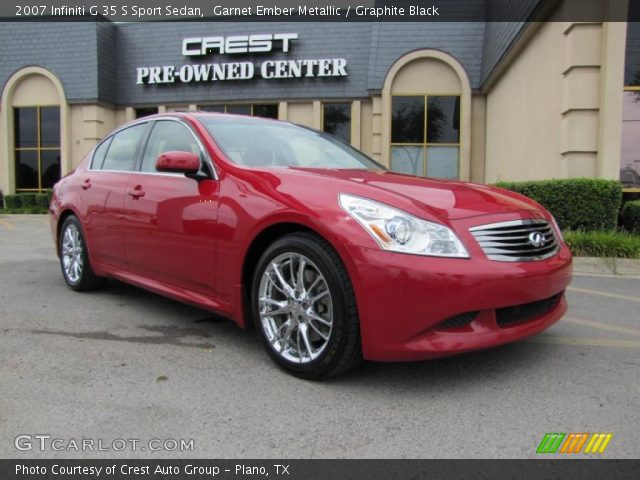2007 Infiniti G 35 S Sport Sedan in Garnet Ember Metallic