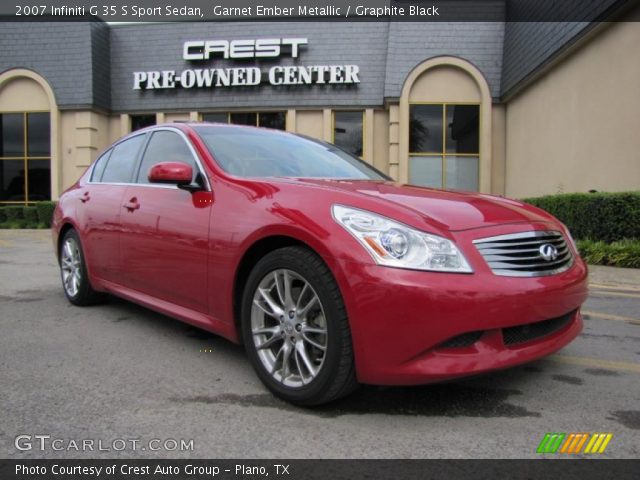 2007 Infiniti G 35 S Sport Sedan in Garnet Ember Metallic